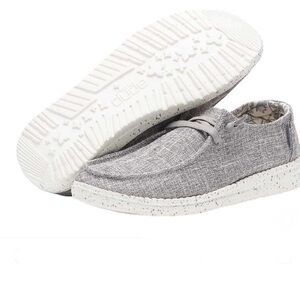 Hey Dude Men's Light Gray Slip-On Loafers
